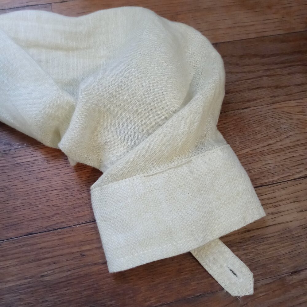 SIGRID OLSEN 100% linen button down shirt (S) - Picture 12 of 14